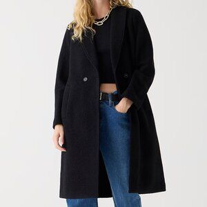 J.Crew Petite Daphne Topcoat in Italian Boiled Wool 00P